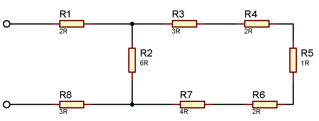 gambar rangkaian resistor campuran