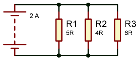 tiga buah resistor yang tersusun secara paralel
