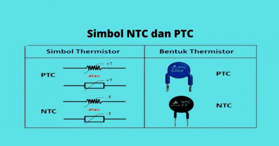 simbol thermistor PTC